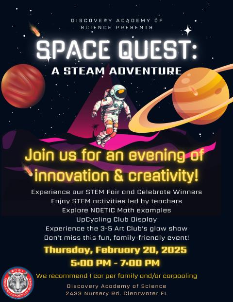 Space Quest: A Steam Adventure Flyer